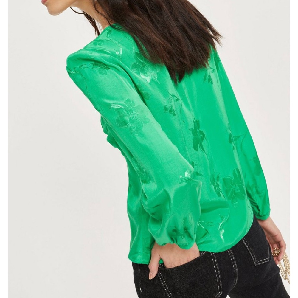 Topshop jacquard top